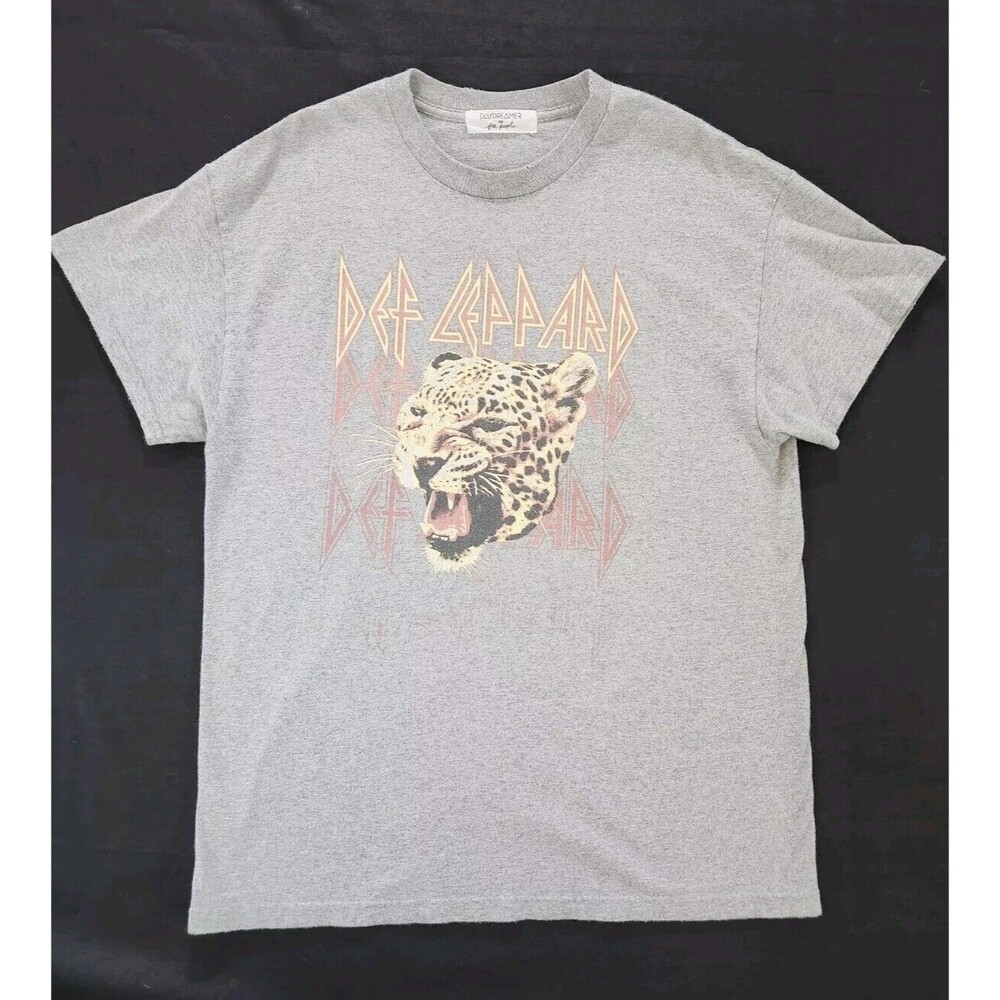 DEF LEPPARD DAYDREAMER FREE PEOPLE DISTRESSED band Music Tour LARGE XL T-SHIRT